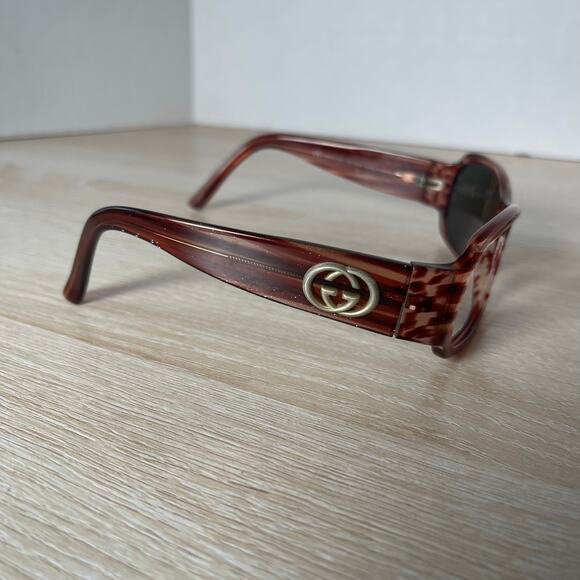 Gucci GG2935/S REAS2 Sunglasses FRAMES ONLY Brown With Glitter 60-12-125 main image 6